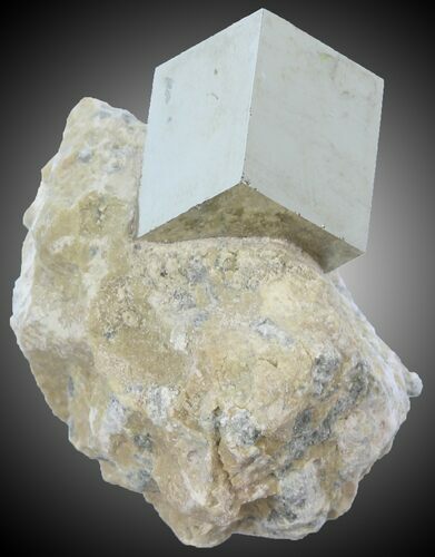 Pyrite Cube on Matrix - Navajun, Spain #30982